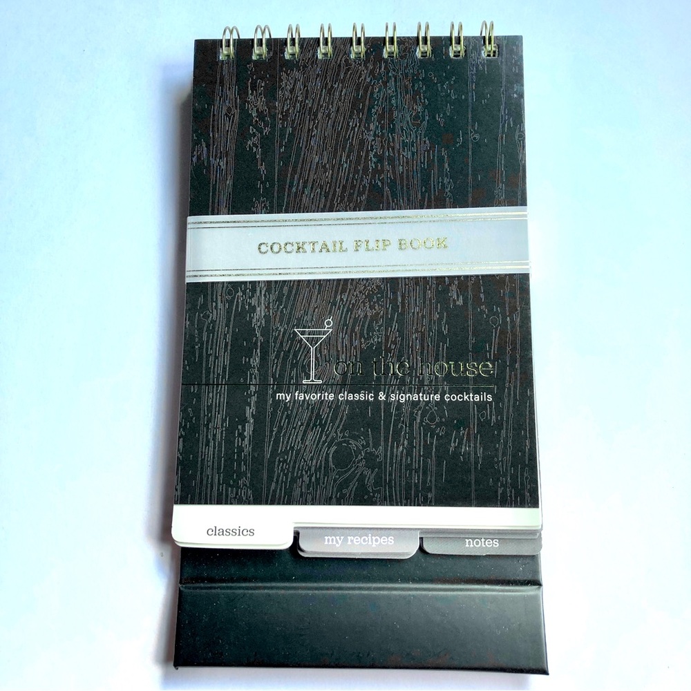 NEW COCKTAIL FLIP BOOK classic & signature cocktails PAPER RIOT
